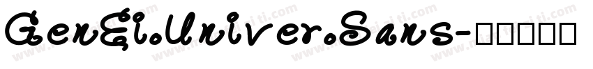GenEi Univer Sans字体转换
